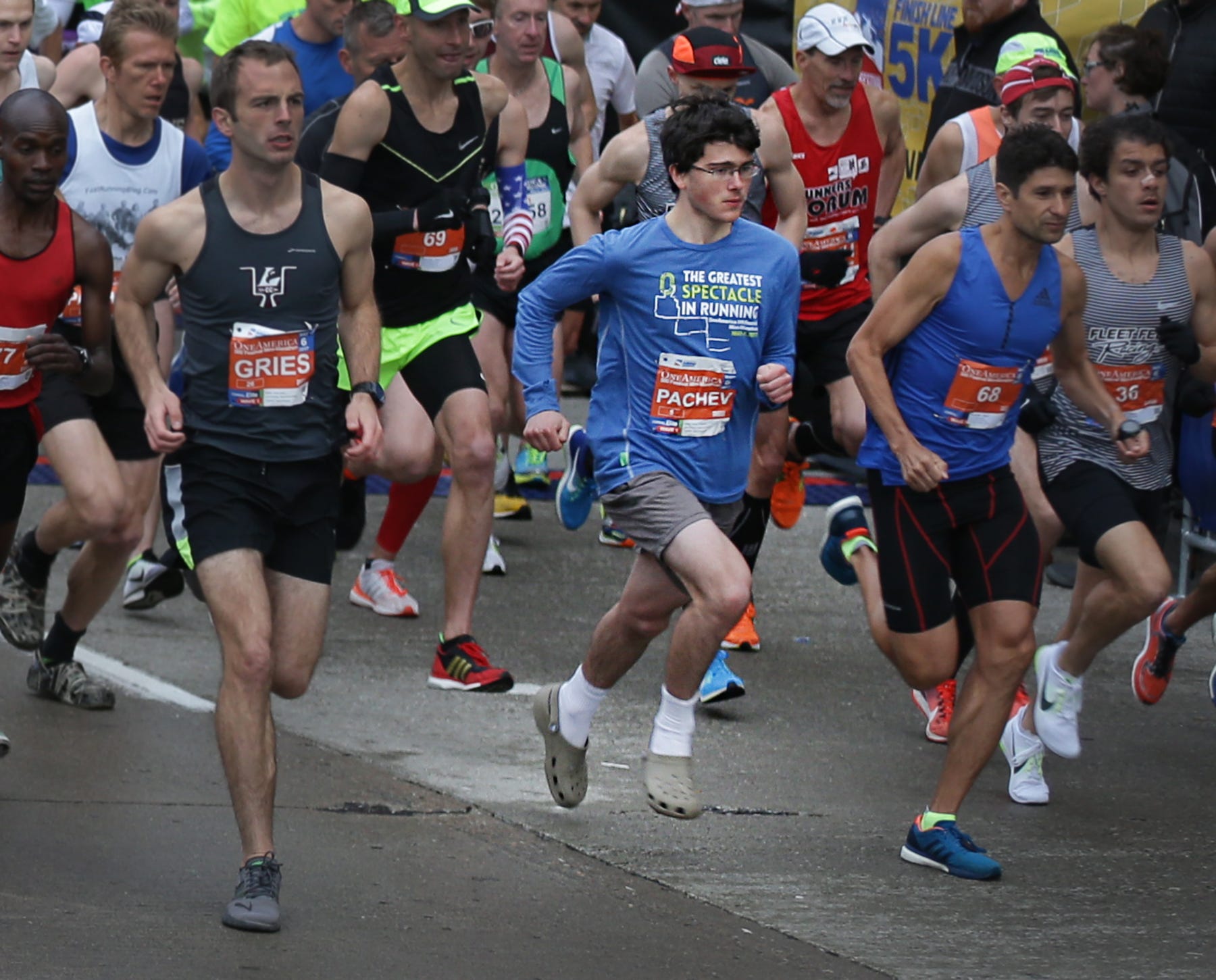 marathon in crocs